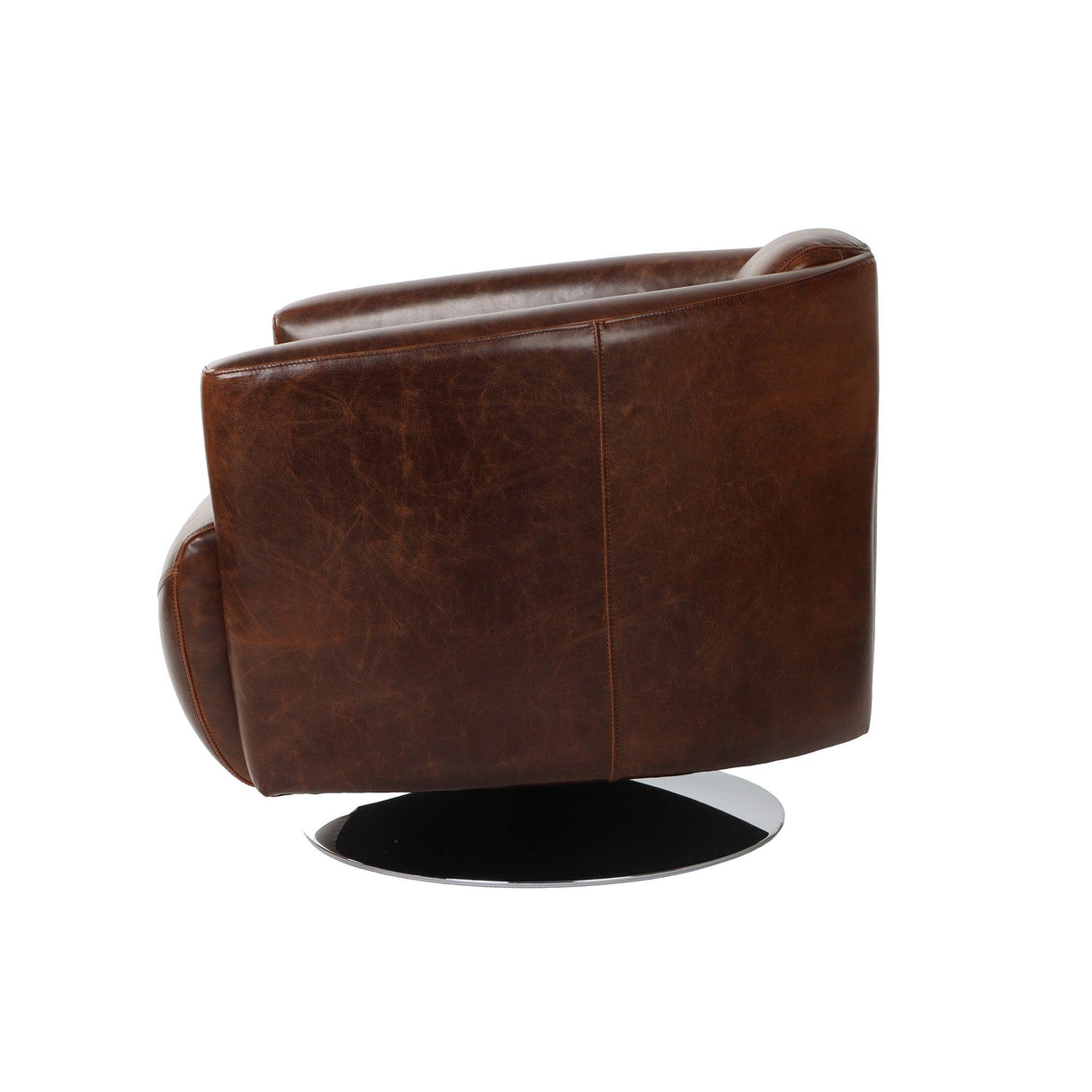 LH Home Lannister Swivel Club Chair - Brown