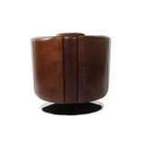 LH Home Lannister Swivel Club Chair - Brown