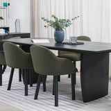 LH Home Tonic Dining Table - Black Oak