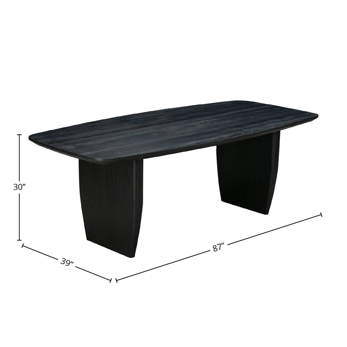 LH Home Tonic Dining Table - Black Oak