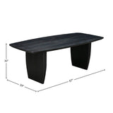 LH Home Tonic Dining Table - Black Oak