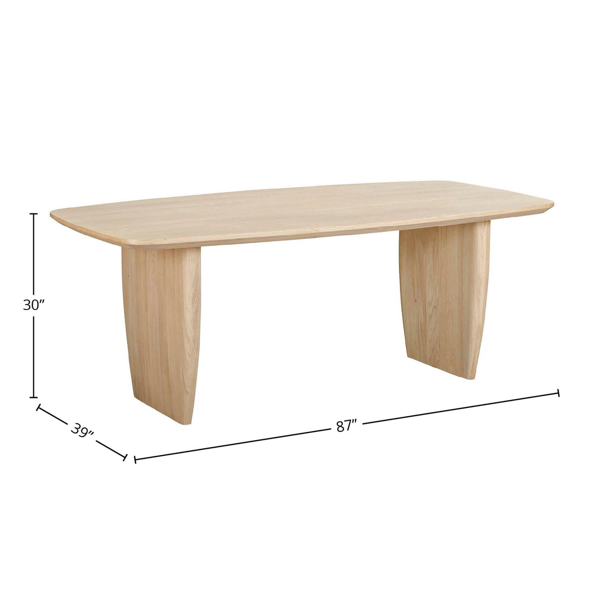 LH Home Tonic Dining Table - Biscotti Oak