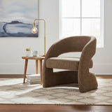 LH Home Virgo Club Chair - Chocolate