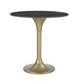LH Home Pandora Bistro Table - Italian Black Marble