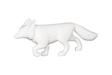 Phillips Collection Fox Sculpture Gel Coat White Accent