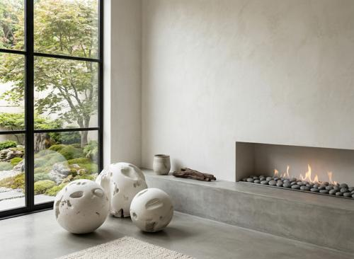 Phillips Collection Cast Root Floor Ball, LG Roman Stone Decorative Accent
