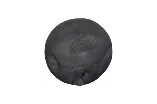Phillips Collection Cast Root Floor Ball, SM Charcoal Stone Decorative Accent