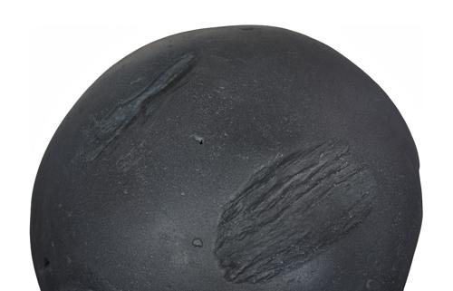 Phillips Collection Cast Root Floor Ball, SM Charcoal Stone Decorative Accent