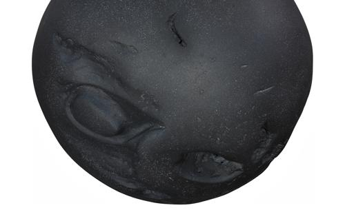 Phillips Collection Cast Root Floor Ball, MD Charcoal Stone Decorative Accent