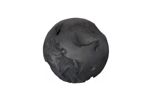 Phillips Collection Cast Root Floor Ball, LG Charcoal Stone Decorative Accent