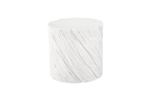 Phillips Collection Shear , Oval White Stone Side Table