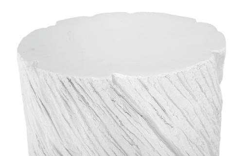 Phillips Collection Shear , Oval White Stone Side Table