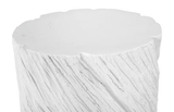 Phillips Collection Shear , Oval White Stone Side Table
