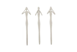 Phillips Collection See, Speak, Hear No Evil Wall Art, Roman Stone, Set Of 3 Off White Accent
