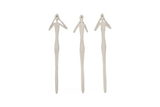 Phillips Collection See, Speak, Hear No Evil Wall Art, Roman Stone, Set Of 3 Off White Accent