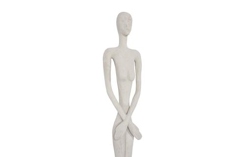 Phillips Collection Lottie Wall Sculpture, Roman Stone Off White Accent