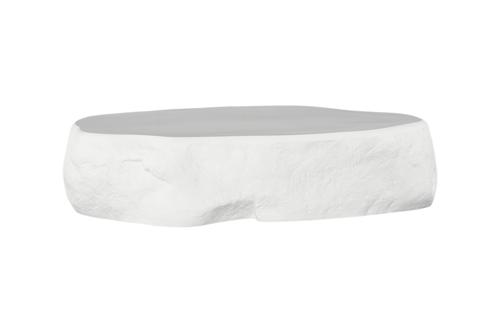 Phillips Collection Quarry , Extra Large White Glamstone Coffee Table