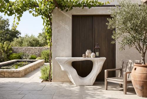 Phillips Collection Strata Roman Stone Console