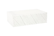 Phillips Collection Shear , Rectangle White Stone Coffee Table