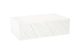 Phillips Collection Shear , Rectangle White Stone Coffee Table