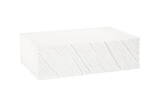Phillips Collection Shear , Rectangle White Stone Coffee Table