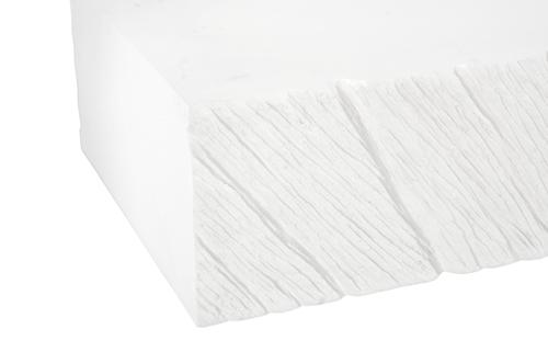 Phillips Collection Shear , Rectangle White Stone Coffee Table