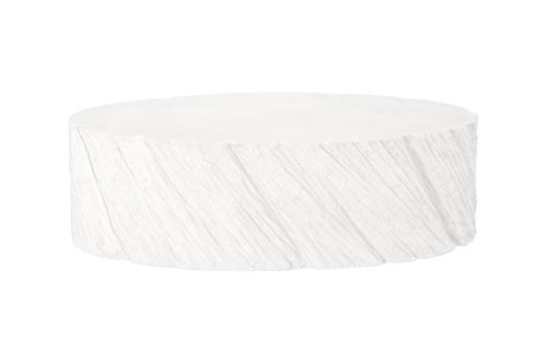 Phillips Collection Shear , Oval White Stone Coffee Table