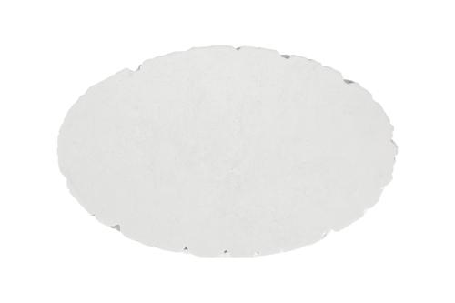 Phillips Collection Shear , Oval White Stone Coffee Table