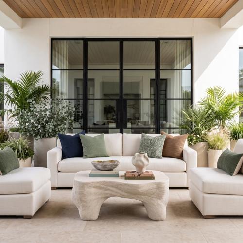 Phillips Collection Strata Roman Stone Coffee Table
