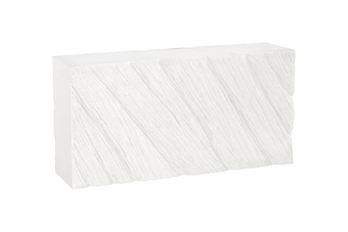 Phillips Collection Shear  Table, Rectangle White Stone Console