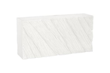 Phillips Collection Shear  Table, Rectangle White Stone Console