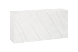 Phillips Collection Shear  Table, Rectangle White Stone Console