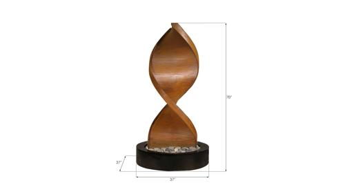 Phillips Collection Twist Fountain Brown Accent