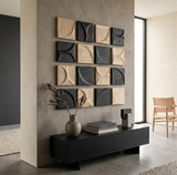 Phillips Collection Curve Wall Tile, Wave Bleached Wall Art
