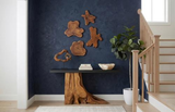 Phillips Collection Plinth  Table Teak Root with Iron Top Small Console