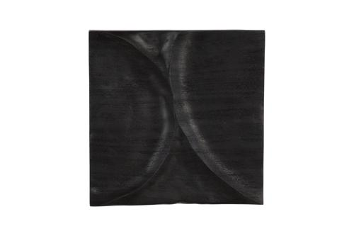 Phillips Collection Curve Wall Tile, Wave Black Wall Art