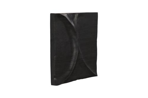 Phillips Collection Curve Wall Tile, Wave Black Wall Art