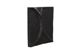 Phillips Collection Curve Wall Tile, Wave Black Wall Art