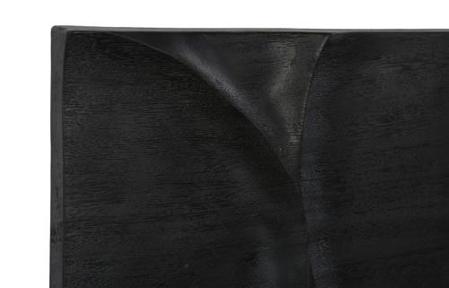 Phillips Collection Curve Wall Tile, Wave Black Wall Art