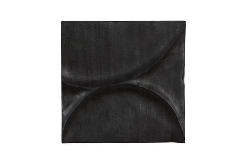 Phillips Collection Curve Wall Tile, Wave Black Wall Art