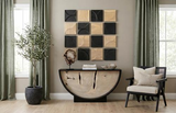 Phillips Collection Curve Wall Tile, Wave Black Wall Art