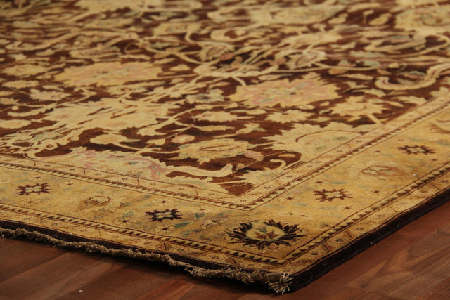 Exquisite Rugs Antique Weave hand-knotted New Zealand Wool 1006 Red/Beige 18' x 8' Area Rug