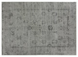 Exquisite Rugs Lexington hand-knotted Wool/Bamboo Silk 2379 Silver/Black 10' x 8' Area Rug