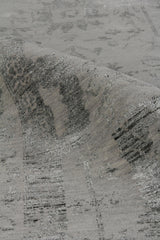 Exquisite Rugs Lexington hand-knotted Wool/Bamboo Silk 2379 Silver/Black 10' x 8' Area Rug