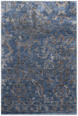 Exquisite Rugs Beverly hand-knotted Wool/Bamboo Silk 2484 Blue 12' x 9' Area Rug