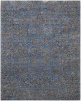 Exquisite Rugs Beverly hand-knotted Wool/Bamboo Silk 2484 Blue 12' x 9' Area Rug