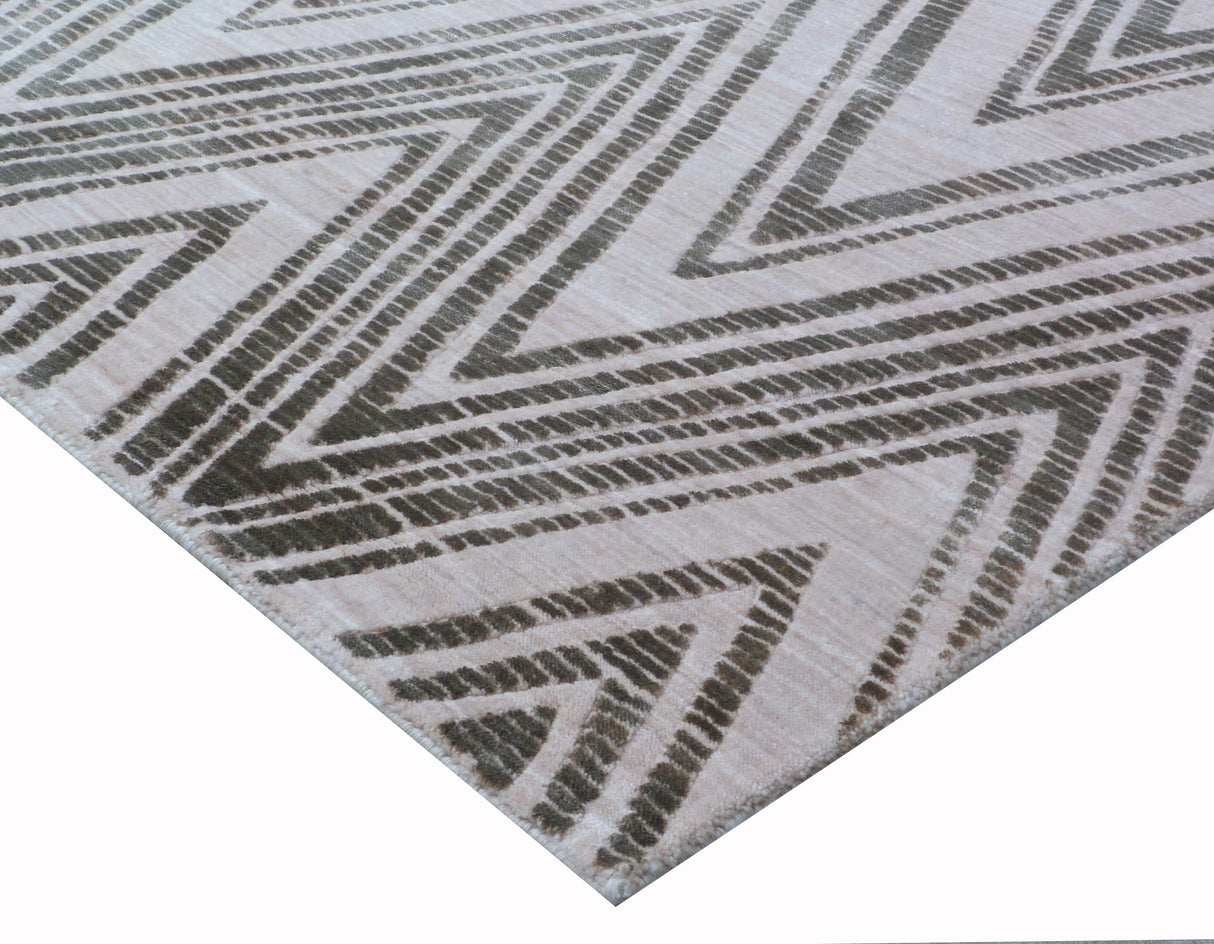 Exquisite Rugs Reflections handloomed Bamboo Silk 2522 Beige 10' x 8' Area Rug