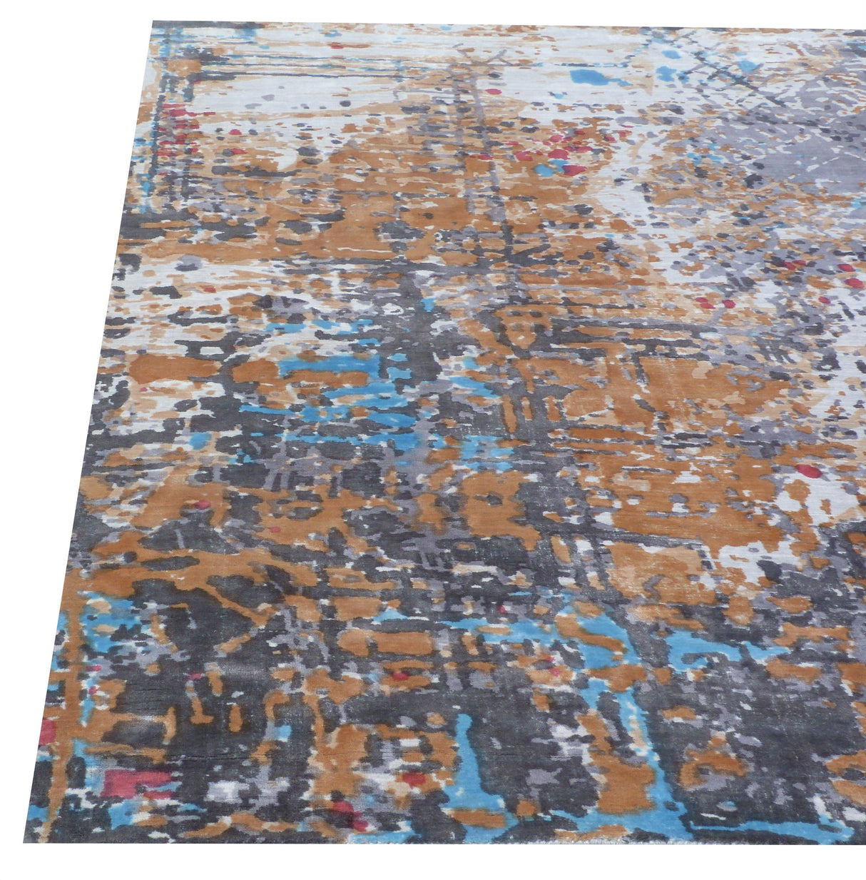 Exquisite Rugs Antolini handloomed Bamboo Silk 2627 Gray 10' x 8' Area Rug