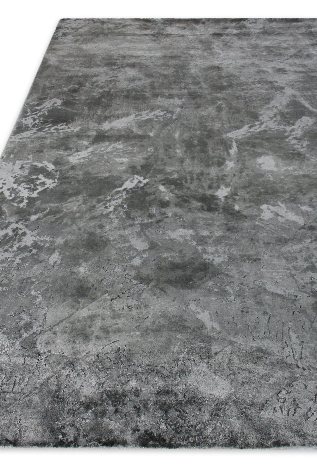 Exquisite Rugs Cassina handloomed Bamboo Silk 2691 Gray/Dark gray 10' x 8' Area Rug