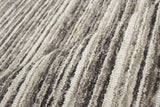 Exquisite Rugs Organica handloomed New Zealand Wool 2883 Charcoal/Silver 9' x 6' Area Rug
